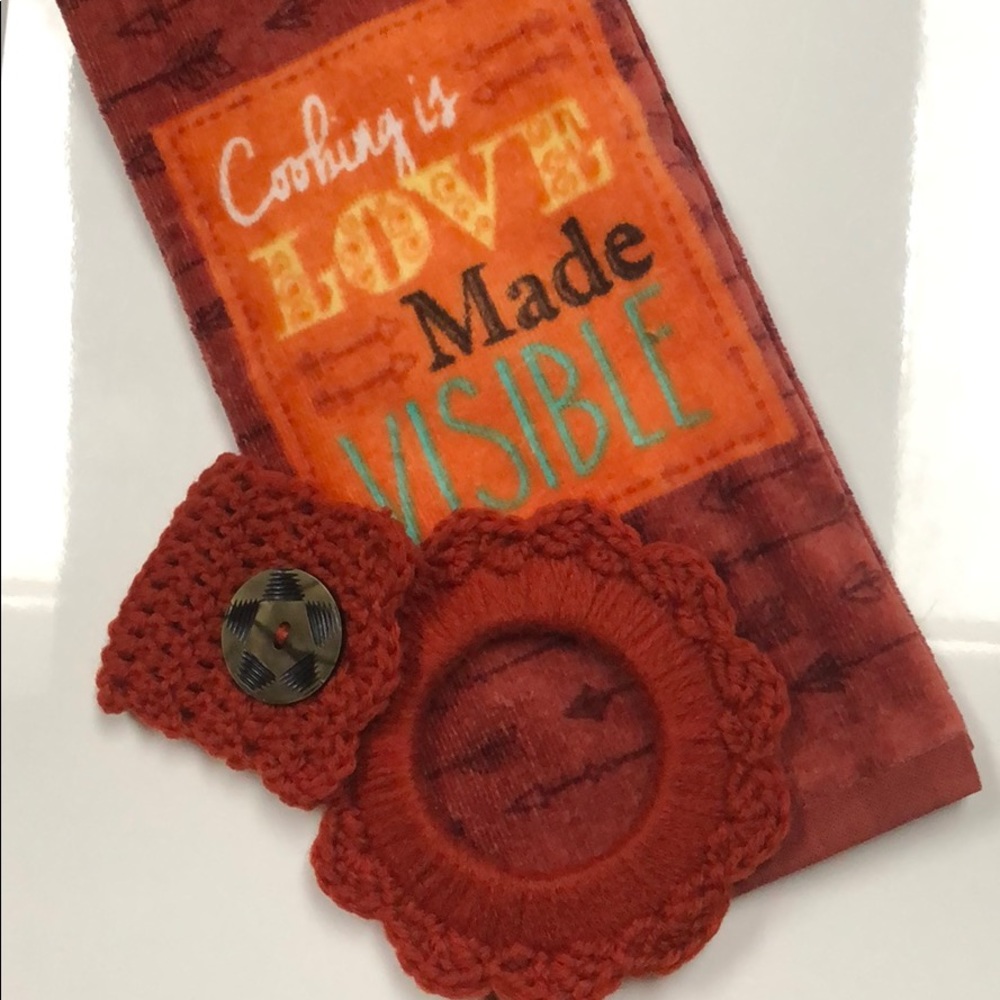 Southwest towel hanger & cotton kitchen towel - Picture 8 of 8